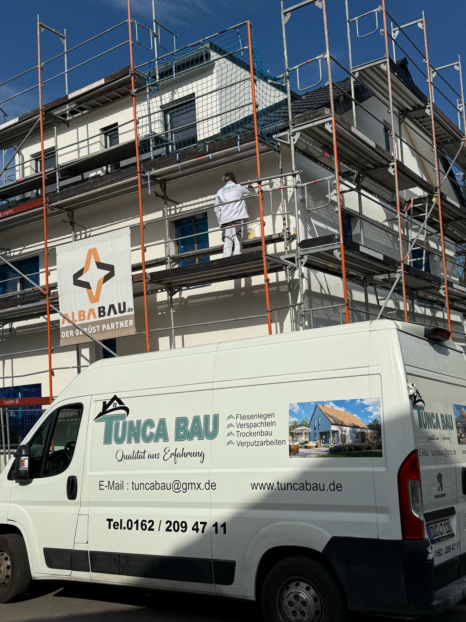 Außenputz mit Gerüstbau